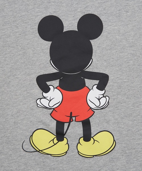 MICKEY MOUSE（ミッキーマウス）の「【MICKEY MOUSE】ミッキーマウス オーバーサイズ 長袖Ｔシャツ（Tシャツ/カットソー・メンズ・ホワイト系2/ホワイト系1/ホワイト系/チャコール/ライトグレー系2/ネイビー系1/ベージュ系/ホワイト・MEDIUM/X-LARGE/LARGE）」の15枚目の写真