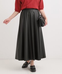 DRESKIP | 合皮フレアスカート(スカート)