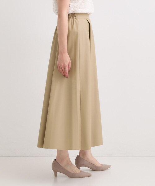 DRESKIP（ドレスキップ）の「【S-LL】大人の抜け感 合皮フレアスカート（スカート・レディース・ブラック/ベージュ・04/03/02/01）」の8枚目の写真