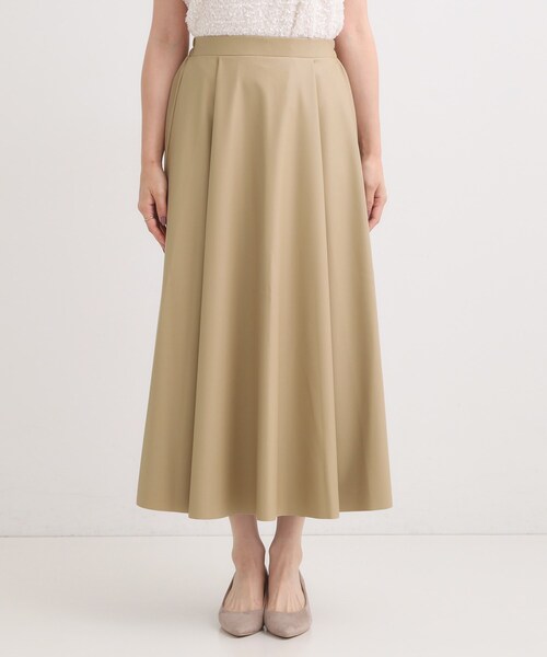 DRESKIP（ドレスキップ）の「【S-LL】大人の抜け感 合皮フレアスカート（スカート・レディース・ブラック/ベージュ・04/03/02/01）」の11枚目の写真