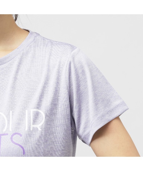 TIGORA（ティゴラ）の「ティゴラ TIGORA ドライグラフィックTシャツ（Tシャツ/カットソー・レディース・ライラック/ライトグレー・S/M/L/XL）」の4枚目の写真