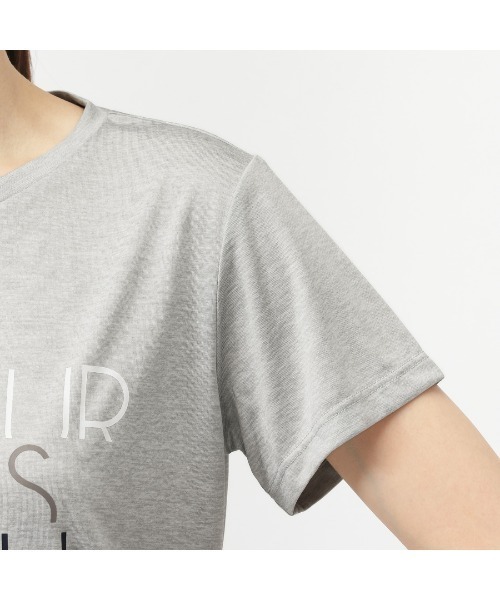 TIGORA（ティゴラ）の「ティゴラ TIGORA ドライグラフィックTシャツ（Tシャツ/カットソー・レディース・ライラック/ライトグレー・S/M/L/XL）」の9枚目の写真
