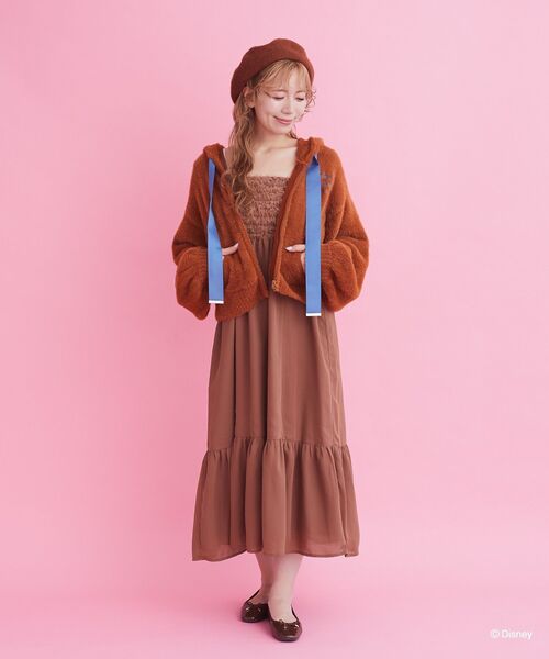 Disney(ディズニー)の「Disney アリストキャット/ニットパーカー(パーカー・レディース・ライトグレー/ライトブラウン/オフホワイト・FREE)」の6枚目の写真