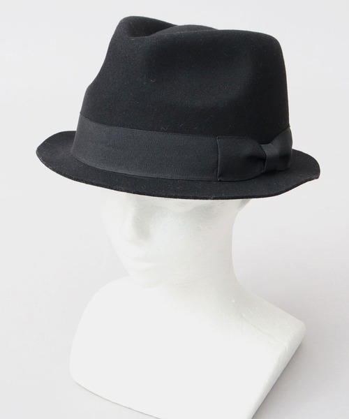 ショート フラットブリム フェルト 中折れハット（ハット）｜ReqHatter