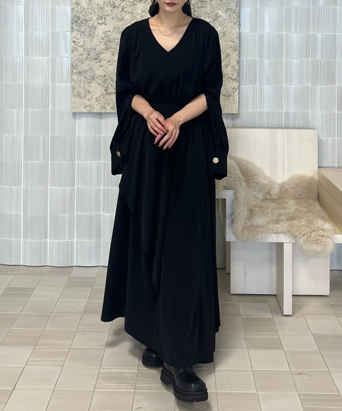 あめり FLARE LAP DETAIL DRESS（ワンピース）｜Ameri（アメリ）の