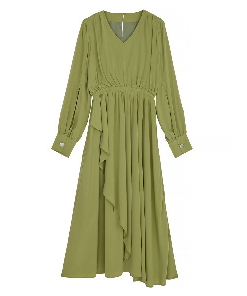 FLARE LAP DETAIL DRESS（ワンピース）｜Ameri（アメリ）の