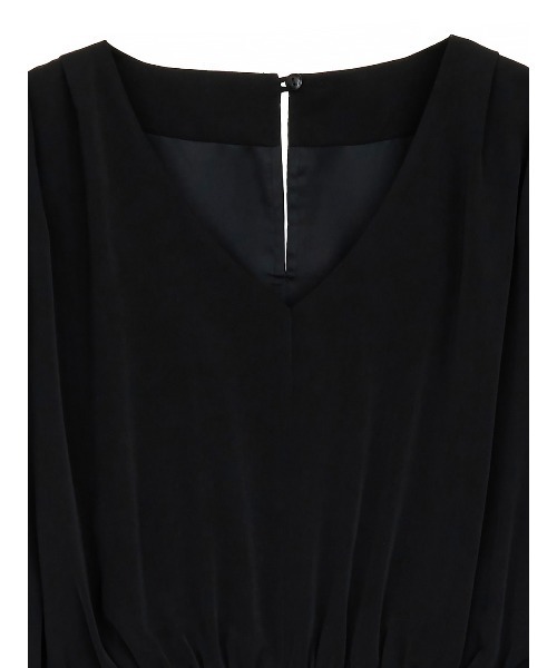 Ameri（アメリ）の「＜ZOZOTOWN限定＞FLARE LAP DETAIL DRESS（ワンピース・レディース・ライトグリーン/ベージュ/ブラック・SMALL/MEDIUM）」の13枚目の写真