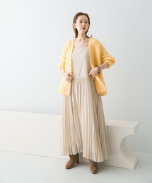 URBAN RESEARCH ROSSO WOMEN | プリーツドッキング2WAYキャミワンピース(ワンピース)