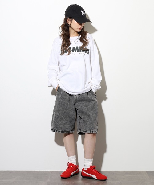 .WORKS(ドットワークス)の「.works デニム3個釦ハーフパンツ(デニムパンツ・レディース・ブルー/ダークグレー・61/64)」の7枚目の写真