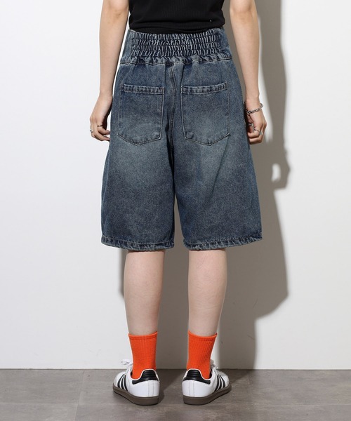 .WORKS(ドットワークス)の「.works デニム3個釦ハーフパンツ(デニムパンツ・レディース・ブルー/ダークグレー・61/64)」の15枚目の写真