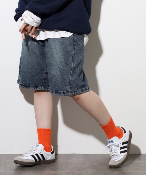 .WORKS(ドットワークス)の「.works デニム3個釦ハーフパンツ(デニムパンツ・レディース・ブルー/ダークグレー・61/64)」の11枚目の写真