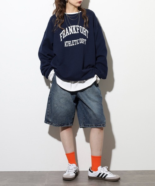 .WORKS(ドットワークス)の「.works デニム3個釦ハーフパンツ(デニムパンツ・レディース・ブルー/ダークグレー・61/64)」の12枚目の写真