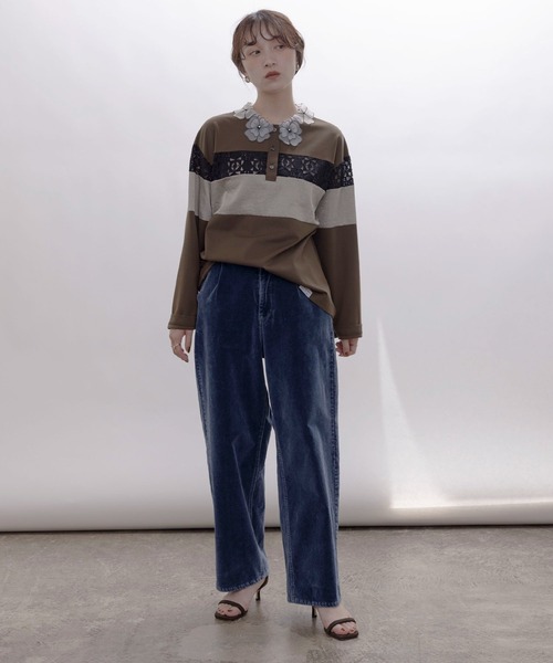 新品　ジーンズ デニム デニムパンツ 別珍ストレッチデニム セミコクーンパンツ 別珍ストレッチデニム セミコクーンパンツ 【公式通販】
