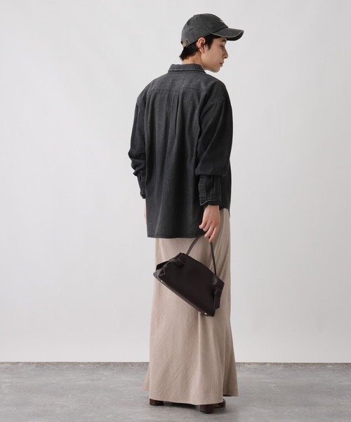 studio CLIP（スタディオクリップ）の「《ウタオ》ダンガリーシャツ（シャツ/ブラウス・レディース・グレー/ライトブルー・FREE）」の8枚目の写真