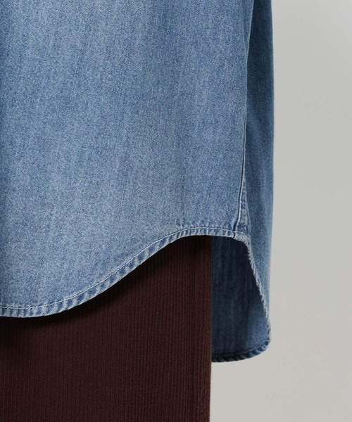 studio CLIP（スタディオクリップ）の「《ウタオ》ダンガリーシャツ（シャツ/ブラウス・レディース・グレー/ライトブルー・FREE）」の18枚目の写真