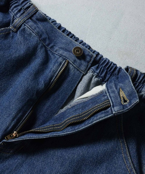 soulberry（ソウルベリー）の「はぎはぎパネるデニム（デニムパンツ・レディース・ブルー・M/4L/3L/LL/L）」の6枚目の写真