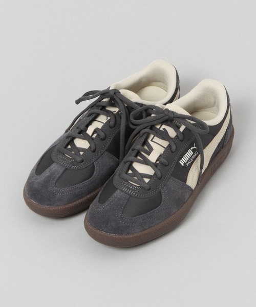 PUMA(プーマ)の「【PUMA】PALERMO POP/608388(スニーカー・レディース・グレー/レッド・MEDIUM/LARGE)」の2枚目の写真