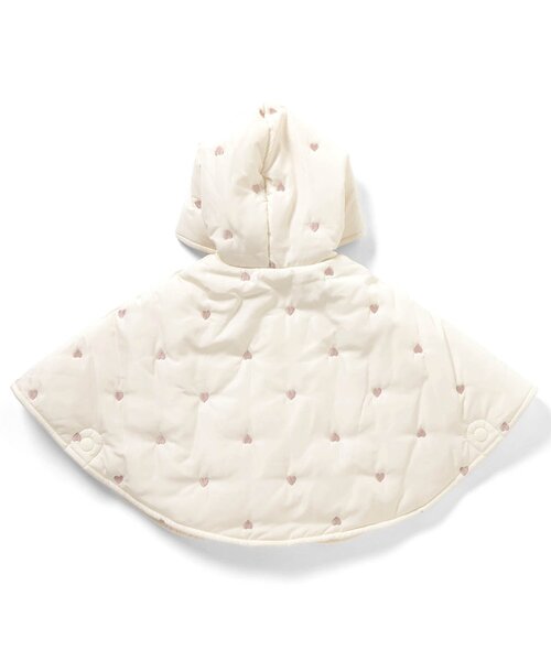 apres les cours（アプレレクール）の「中綿刺繍マント（おくるみ・キッズ・ネイビー/アイボリー・80/90）」の7枚目の写真