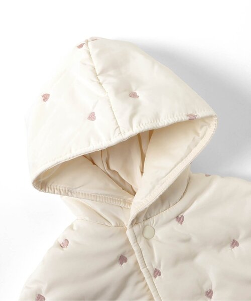 apres les cours（アプレレクール）の「中綿刺繍マント（おくるみ・キッズ・ネイビー/アイボリー・80/90）」の9枚目の写真