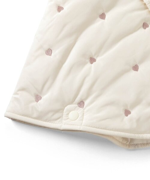 apres les cours（アプレレクール）の「中綿刺繍マント（おくるみ・キッズ・ネイビー/アイボリー・80/90）」の10枚目の写真