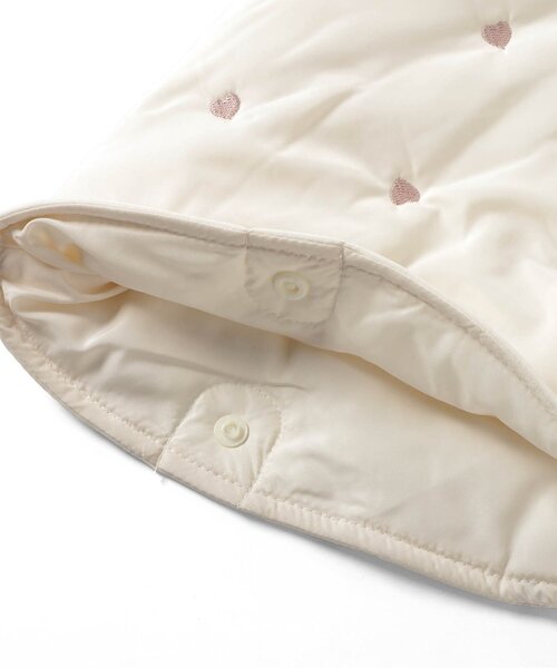 apres les cours（アプレレクール）の「中綿刺繍マント（おくるみ・キッズ・ネイビー/アイボリー・80/90）」の11枚目の写真