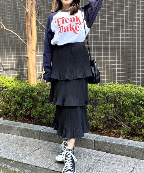 DOUBLE STEAL(ダブルスティール)の「FREAK DAKE ラグランロンT(Tシャツ/カットソー・メンズ・バーガンディー/ブラック/ネイビー・MEDIUM/X-LARGE/LARGE)」の9枚目の写真