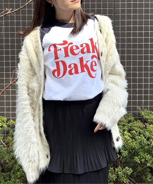 DOUBLE STEAL(ダブルスティール)の「FREAK DAKE ラグランロンT(Tシャツ/カットソー・メンズ・バーガンディー/ブラック/ネイビー・MEDIUM/X-LARGE/LARGE)」の10枚目の写真