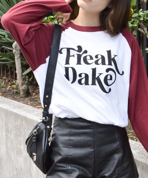 DOUBLE STEAL(ダブルスティール)の「FREAK DAKE ラグランロンT(Tシャツ/カットソー・メンズ・バーガンディー/ブラック/ネイビー・MEDIUM/X-LARGE/LARGE)」の16枚目の写真