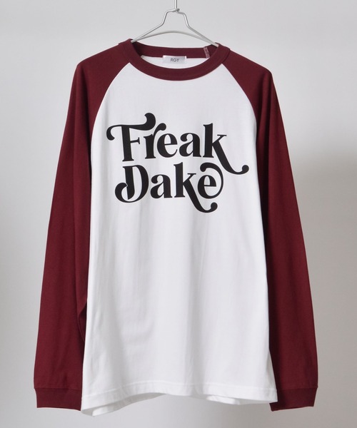 DOUBLE STEAL(ダブルスティール)の「FREAK DAKE ラグランロンT(Tシャツ/カットソー・メンズ・バーガンディー/ブラック/ネイビー・MEDIUM/X-LARGE/LARGE)」の21枚目の写真