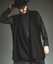 NO ID.（ノーアイディ）の「【NO ID.】Drape Long Shirt   ドレープ ロング シャツ（シャツ/ブラウス）」