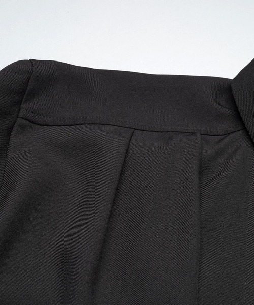 NO ID.(ノーアイディ)の「【NO ID.】Drape Long Shirt / ドレープ ロング シャツ(シャツ/ブラウス・メンズ・チェック/ホワイト/ブラック・ONE SIZE)」の15枚目の写真