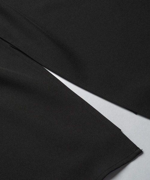 NO ID.(ノーアイディ)の「【NO ID.】Drape Long Shirt / ドレープ ロング シャツ(シャツ/ブラウス・メンズ・チェック/ホワイト/ブラック・ONE SIZE)」の9枚目の写真