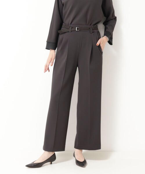 MICO COULIER（ミコクリエ）の「《セットアップ対応》ハイストレッチジョーゼットパンツ（その他パンツ・レディース・グレー系その他/ネイビー/チャコールグレー・38/36）」の9枚目の写真