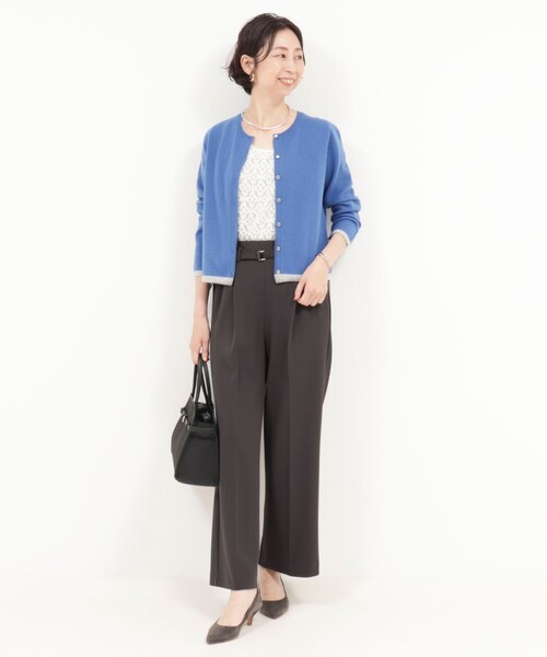 MICO COULIER（ミコクリエ）の「《セットアップ対応》ハイストレッチジョーゼットパンツ（その他パンツ・レディース・グレー系その他/ネイビー/チャコールグレー・38/36）」の22枚目の写真