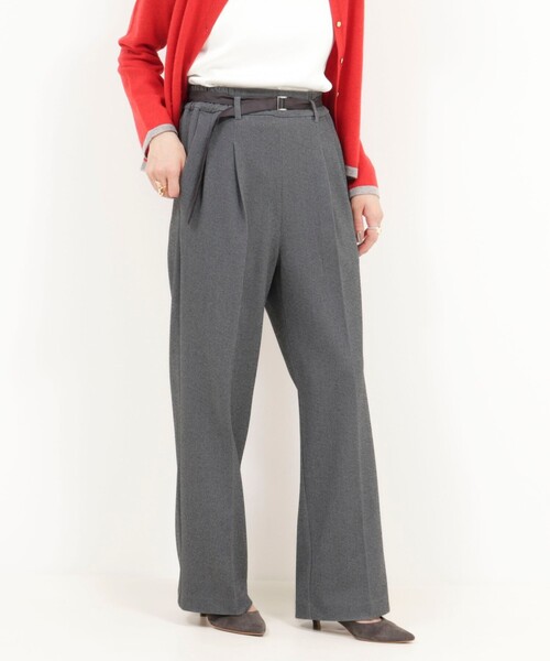 MICO COULIER（ミコクリエ）の「《セットアップ対応》ハイストレッチジョーゼットパンツ（その他パンツ・レディース・グレー系その他/ネイビー/チャコールグレー・38/36）」の17枚目の写真