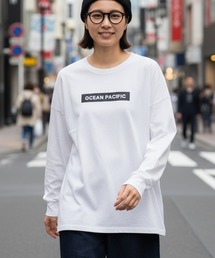 【OP:オーピー】レディースロゴロングTシャツ/スキースノーボード吸水速乾インナー