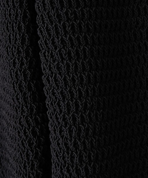 STYLE DELI(スタイルデリ)の「【BLK001】ストラクチャーリブワイドパンツ(スラックス・レディース・ブラック・FREE)」の8枚目の写真