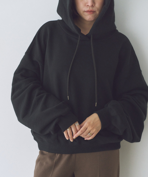 plage（プラージュ）の「Raw Umber フーディー（パーカー・レディース・ブラウン/ブラック・FREE）」の15枚目の写真