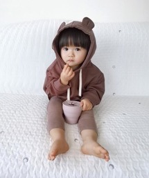 Grattis（グラッティス）の「(KE)ユニセックス イベント用 ベビー ハロウィン くまみみロンパース コスチューム（ロンパース）」