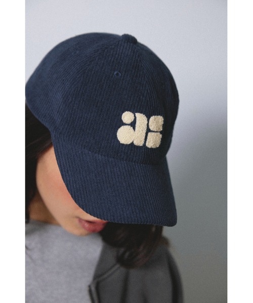 ALEXIA STAM(アリシアスタン)の「Corduroy Cap/ コーデュロイ ロゴキャップ(キャップ・レディース・ネイビー/レッド/ブラック/アイボリー・FREE)」の16枚目の写真