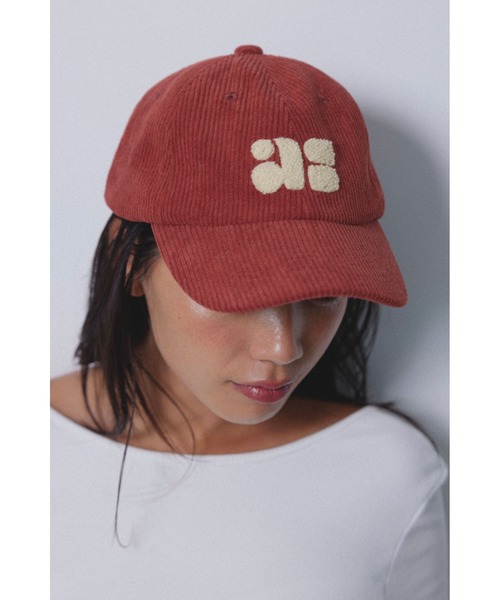 ALEXIA STAM(アリシアスタン)の「Corduroy Cap/ コーデュロイ ロゴキャップ(キャップ・レディース・ネイビー/レッド/ブラック/アイボリー・FREE)」の19枚目の写真