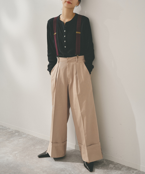 tranoi. アンバランスチノパンツ ベージュ MOUSSY | DROP WAIST チノパンツ (パンツ ) |SHEL'TTER WEBSTORE