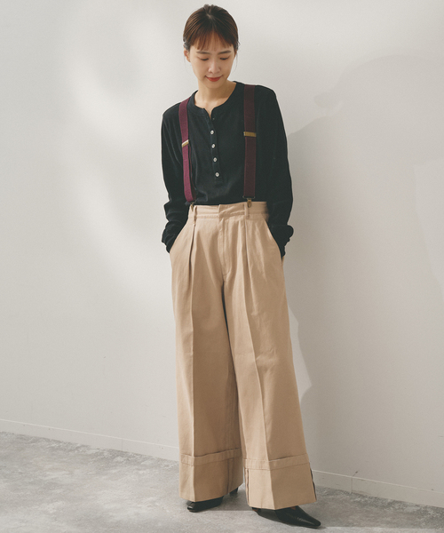 セール】Higuchi*S サスペンダーツキチノパン（チノパンツ）｜Spick