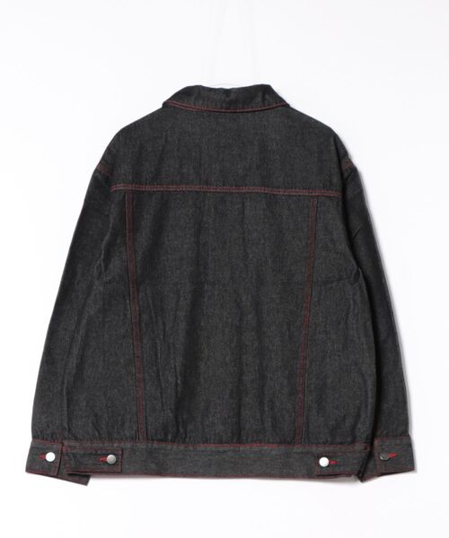 Figments（フィグメンツ）の「オーバーリジットデニムジャケット（デニムジャケット・レディース・ブラック系2/インディゴブルー・SMALL/MEDIUM）」の3枚目の写真