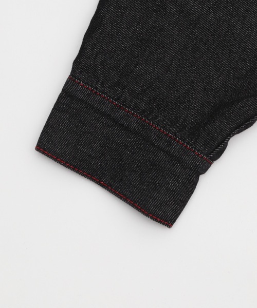 Figments（フィグメンツ）の「オーバーリジットデニムジャケット（デニムジャケット・レディース・ブラック系2/インディゴブルー・SMALL/MEDIUM）」の7枚目の写真