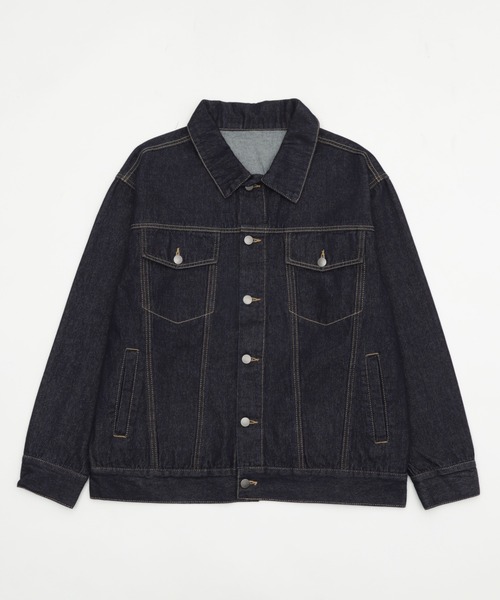 Figments（フィグメンツ）の「オーバーリジットデニムジャケット（デニムジャケット・レディース・ブラック系2/インディゴブルー・SMALL/MEDIUM）」の20枚目の写真