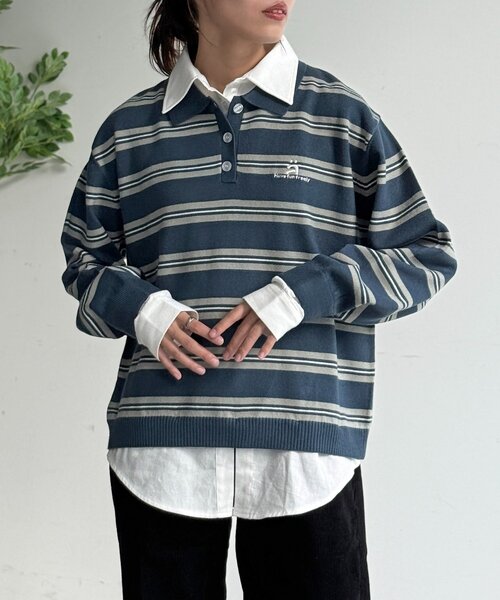 ASUKA's企画】フェイクレイヤードポロ（ニット/セーター）｜CPCM