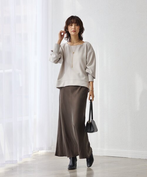 RIVE DROITE（リヴドロワ）の「【収納力抜群】2wayハンドルバッグ（ハンドバッグ・レディース・ブラック/グレイッシュベージュ・FREE）」の8枚目の写真