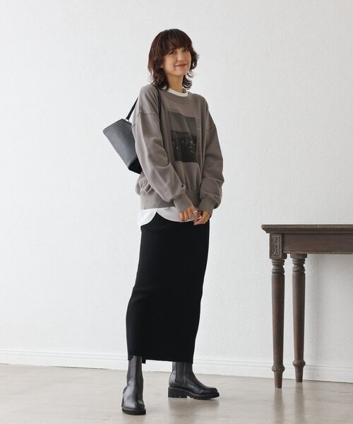 RIVE DROITE（リヴドロワ）の「【収納力抜群】2wayハンドルバッグ（ハンドバッグ・レディース・ブラック/グレイッシュベージュ・FREE）」の9枚目の写真