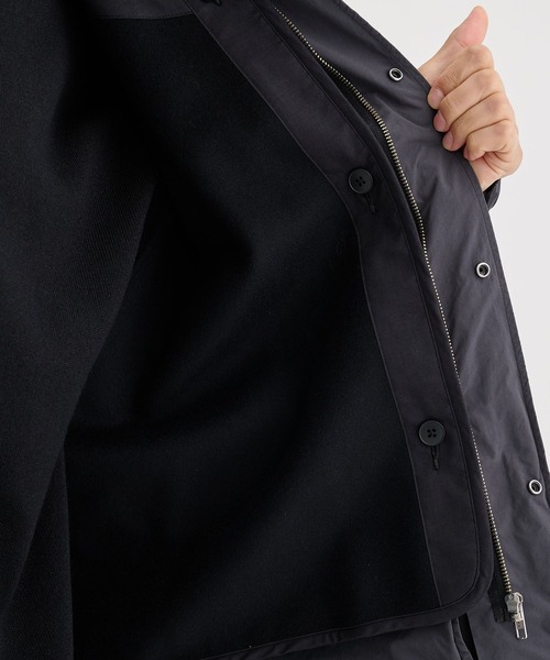 ATON(エイトン)の「【ATON / エイトン】別注SHORT SHORT MODS(モッズコート・メンズ・ダークグレー/ブラック・2/4/6)」の19枚目の写真